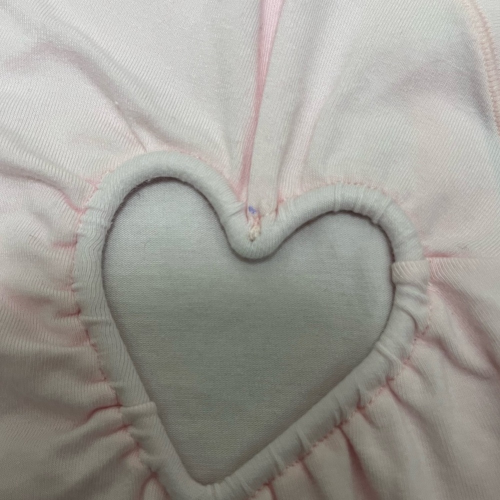 Skims Cotton Jersey Heart Cut Out Set in Cherry Blossom - Picture 4 of 4